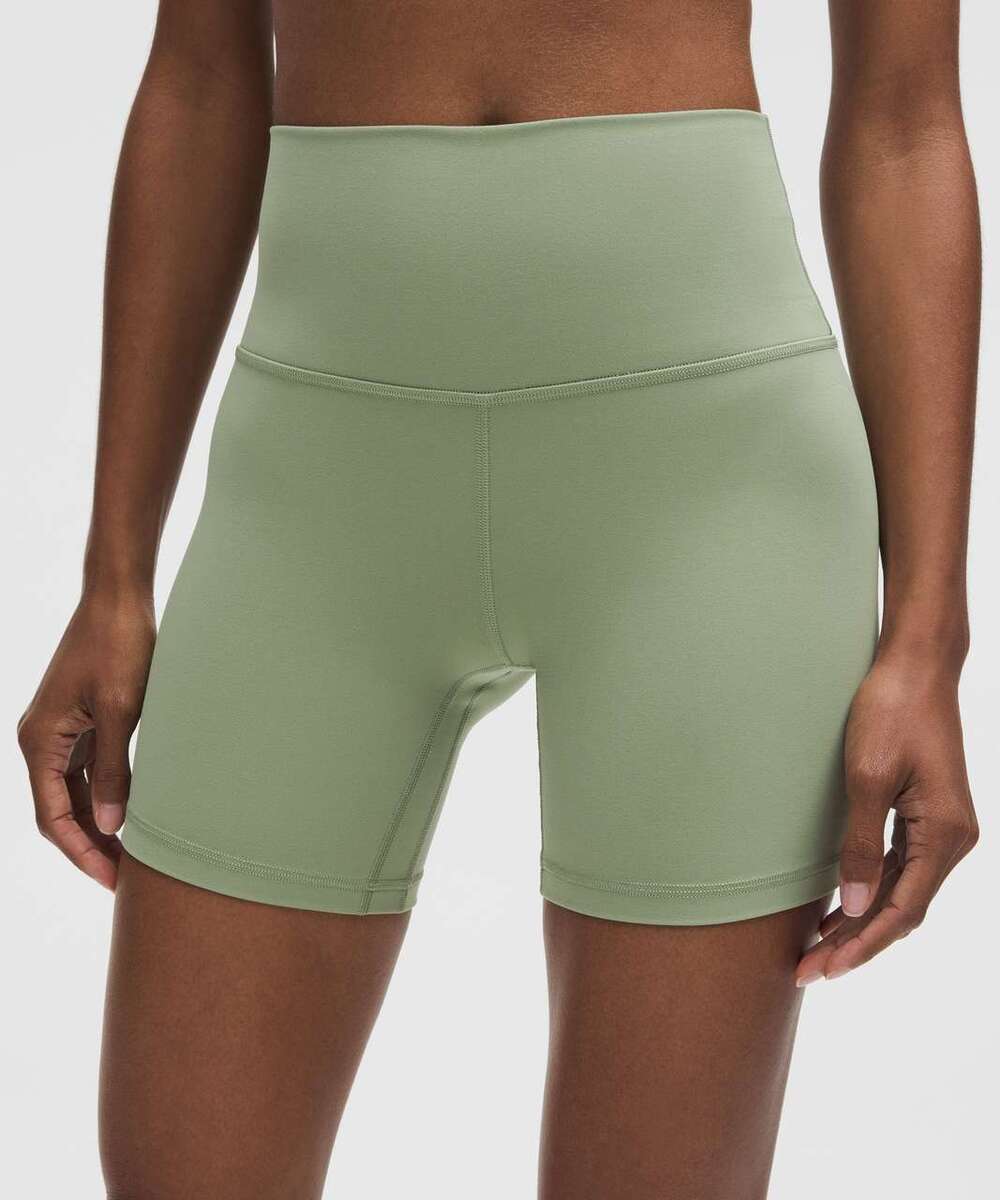 Lululemon NWT Align High-Rise Short 6" Desert Green Size 0 Nulu Buttery Soft
